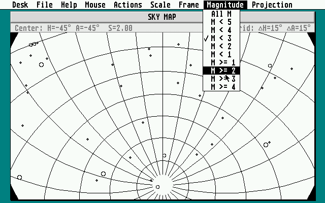 Sky Map atari screenshot
